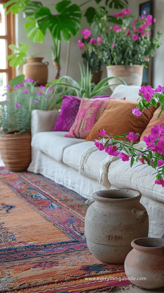 pink houseplants