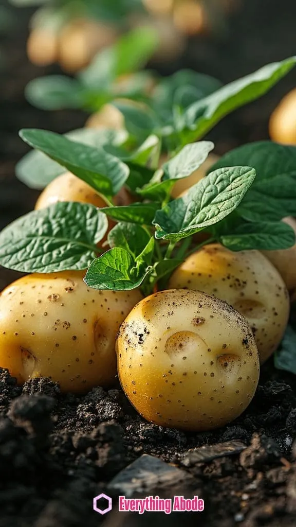 potatoe is an easy garden veggie to grow outdoors