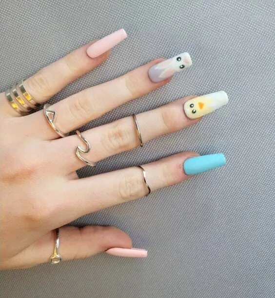 Spring easter nails