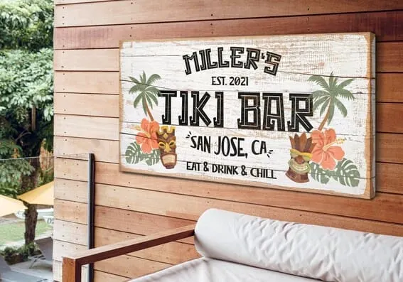 Tiki Bar Sign