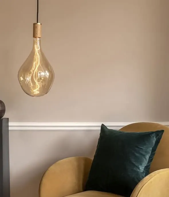 Tala Wood Pendant w/Voronoi III Bulb on West Elm